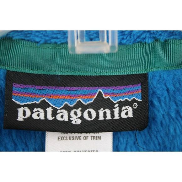 Patagonia Womens Re-Tool Snap-T Fleece Pullover Polartec Teal Blue Size Medium - Picture 7 of 8